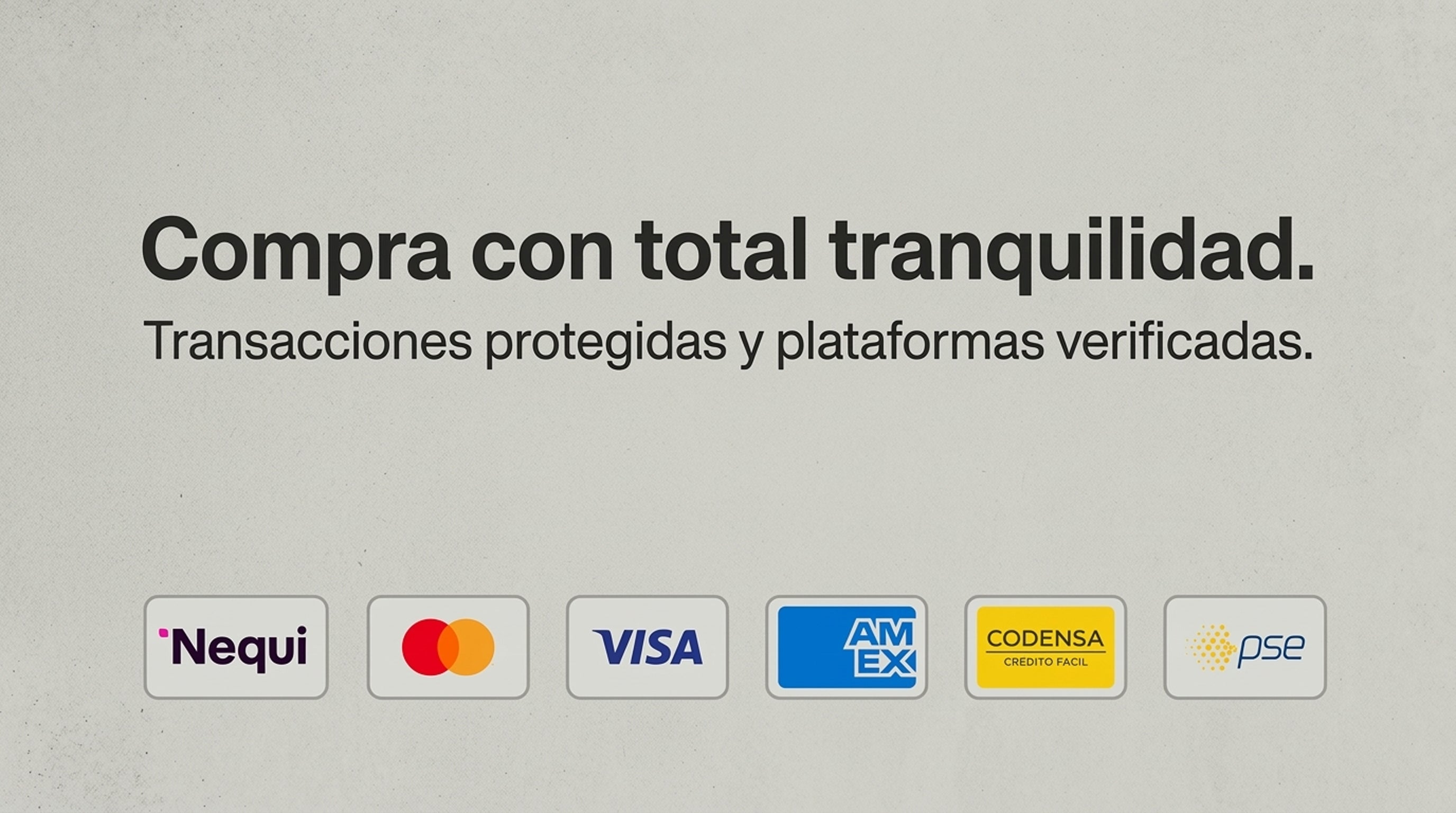 Compra con total tranquilidad — Transacciones protegidas